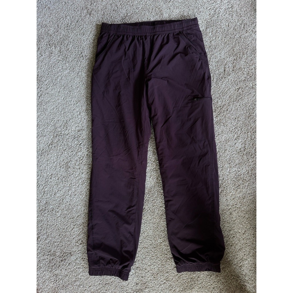Eddie Bauer Women's Size 10 Fleece Lined Jogger Pants Plum Purple Outdoor Trail